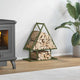 Vidaxx support à bois de chauffage 50x25x60 cm acier laminé à froid vert olive