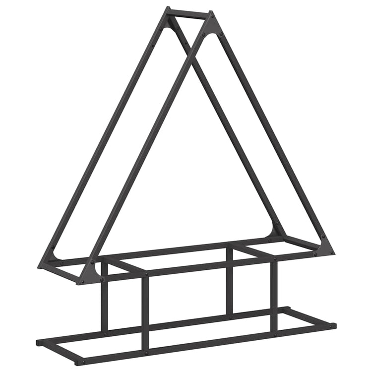 Vidaxx support à bois de chauffage 80x25x90 cm acier laminé à froid noir