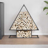 Vidaxx support à bois de chauffage 80x25x90 cm acier laminé à froid noir
