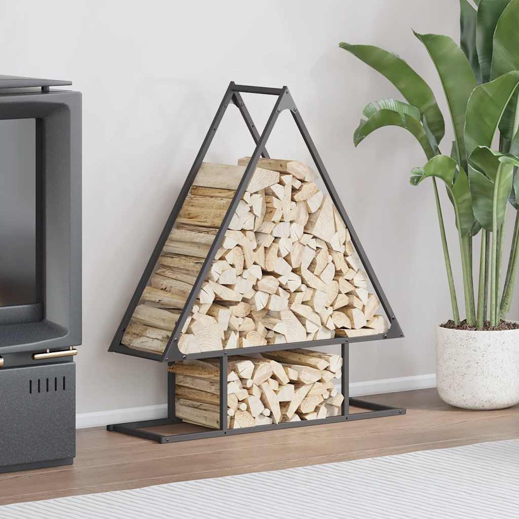 Vidaxx support à bois de chauffage 80x25x90 cm acier laminé à froid noir