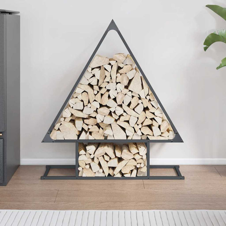 Vidaxx support à bois de chauffage 80x25x90 cm acier laminé à froid anthracite