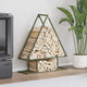 Vidaxx support à bois de chauffage vert olive 80x25x90 cm acier laminé à froid