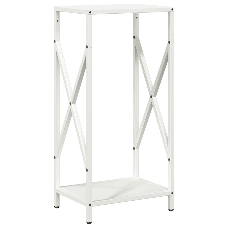 Vidaxx support à bois de chauffage 34x25x70 cm acier laminé à froid blanc