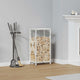 Vidaxx support à bois de chauffage 34x25x70 cm acier laminé à froid blanc