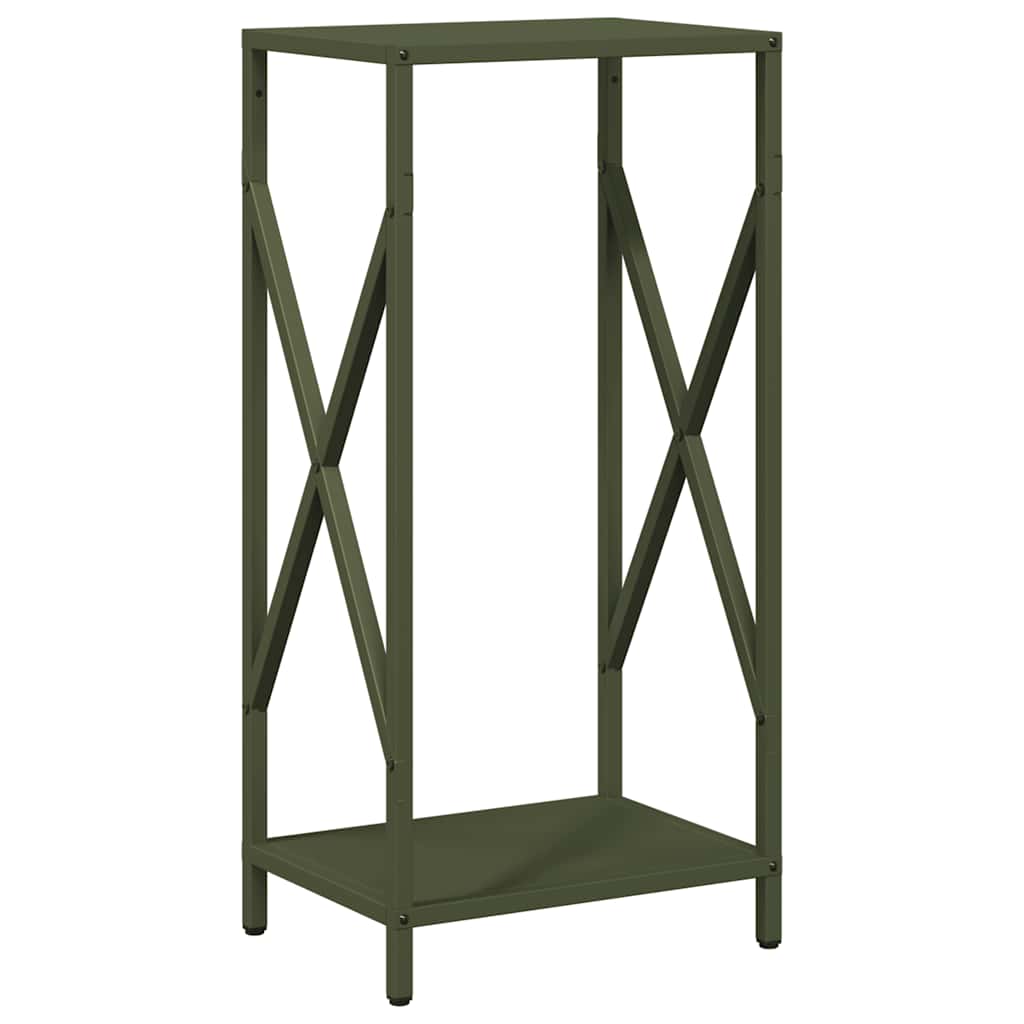 Vidaxx support à bois de chauffage 34x25x70 cm acier laminé à froid vert olive