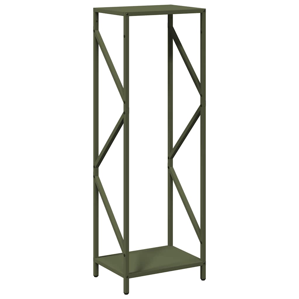 Vidaxx support à bois de chauffage 34x25x100 cm acier laminé à froid vert olive