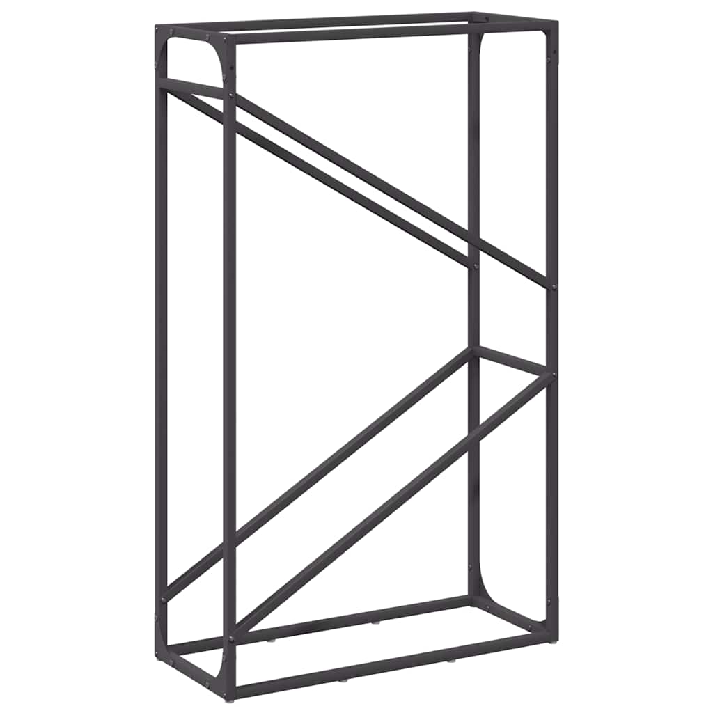 Vidaxx support à bois de chauffage 60x25x100 cm acier laminé à froid noir