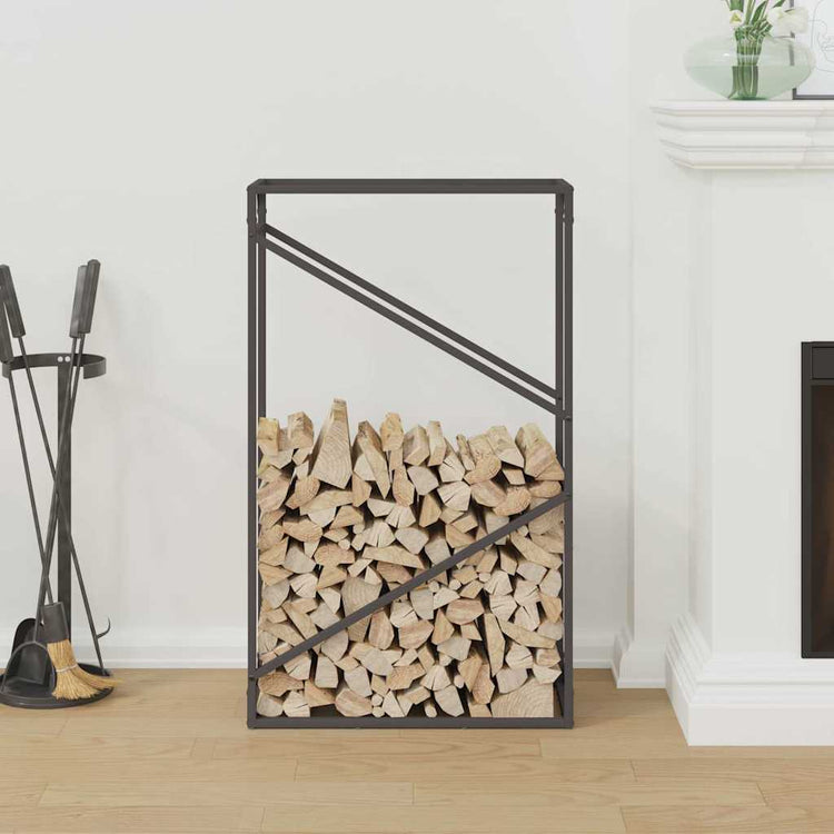 Vidaxx support à bois de chauffage 60x25x100 cm acier laminé à froid noir