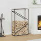 Vidaxx support à bois de chauffage 60x25x100 cm acier laminé à froid noir