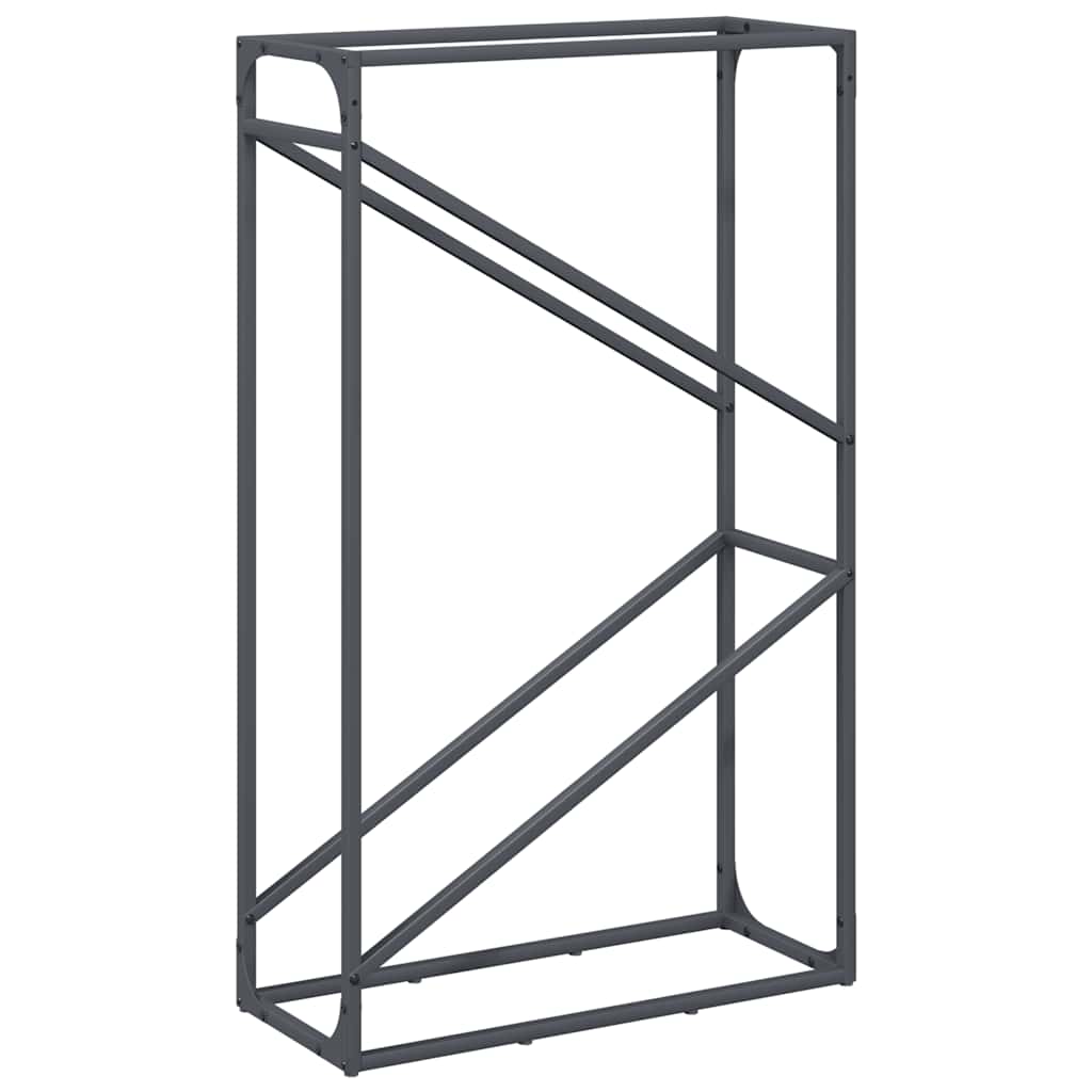 Vidaxx support à bois de chauffage 60x25x100 cm acier laminé à froid anthracite
