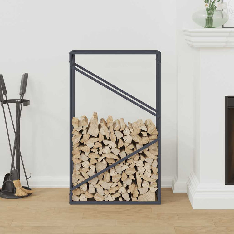 Vidaxx support à bois de chauffage 60x25x100 cm acier laminé à froid anthracite