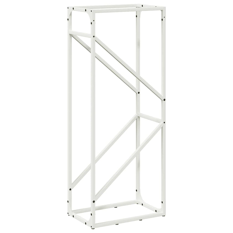 Vidaxx support à bois de chauffage 40x25x100 cm acier laminé à froid blanc