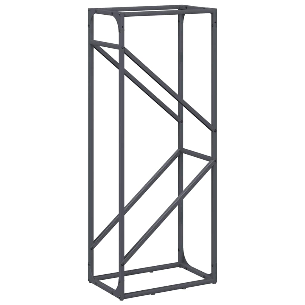 Vidaxx support à bois de chauffage 40x25x100 cm acier laminé à froid anthracite