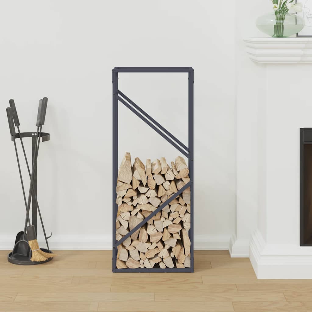 Vidaxx support à bois de chauffage 40x25x100 cm acier laminé à froid anthracite