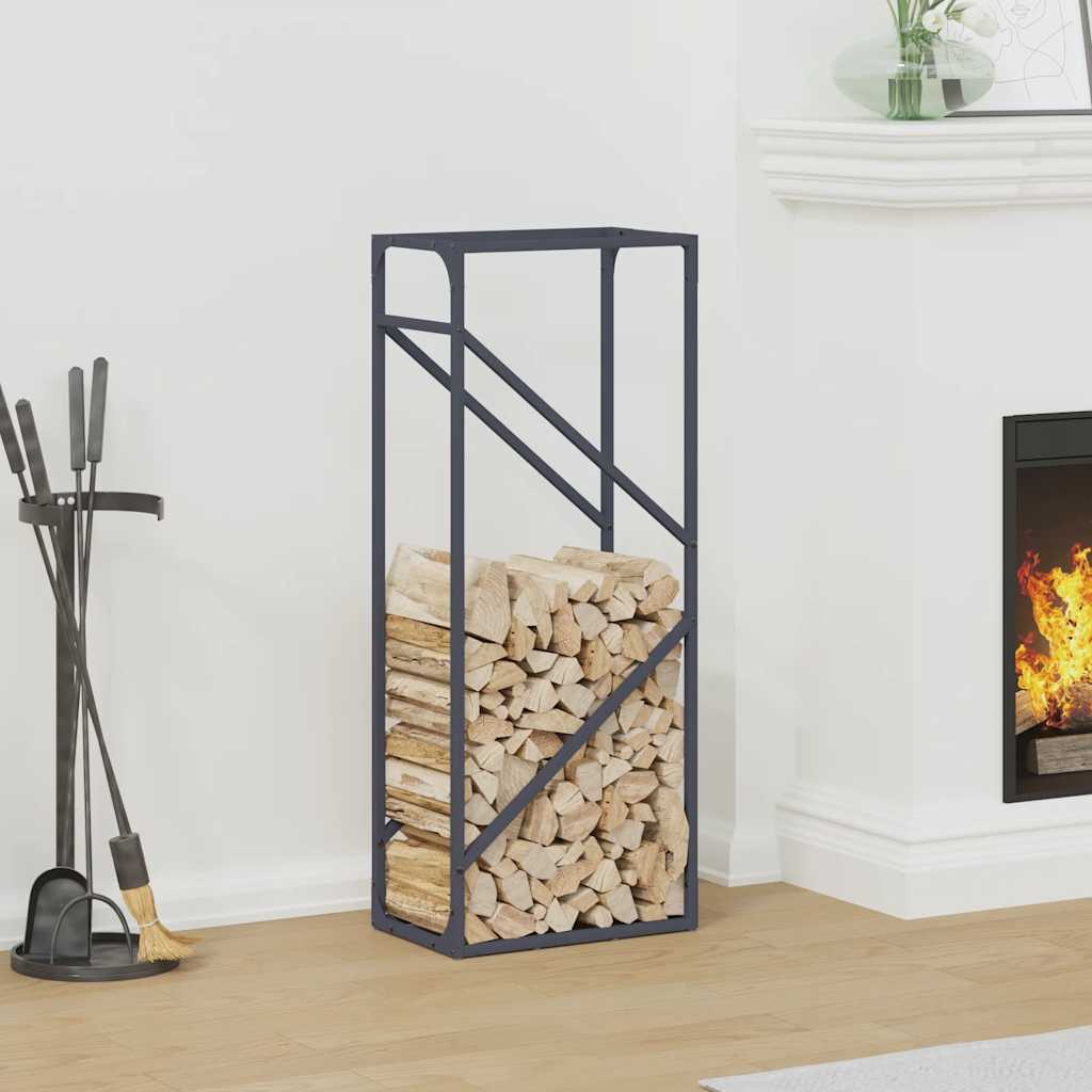 Vidaxx support à bois de chauffage 40x25x100 cm acier laminé à froid anthracite