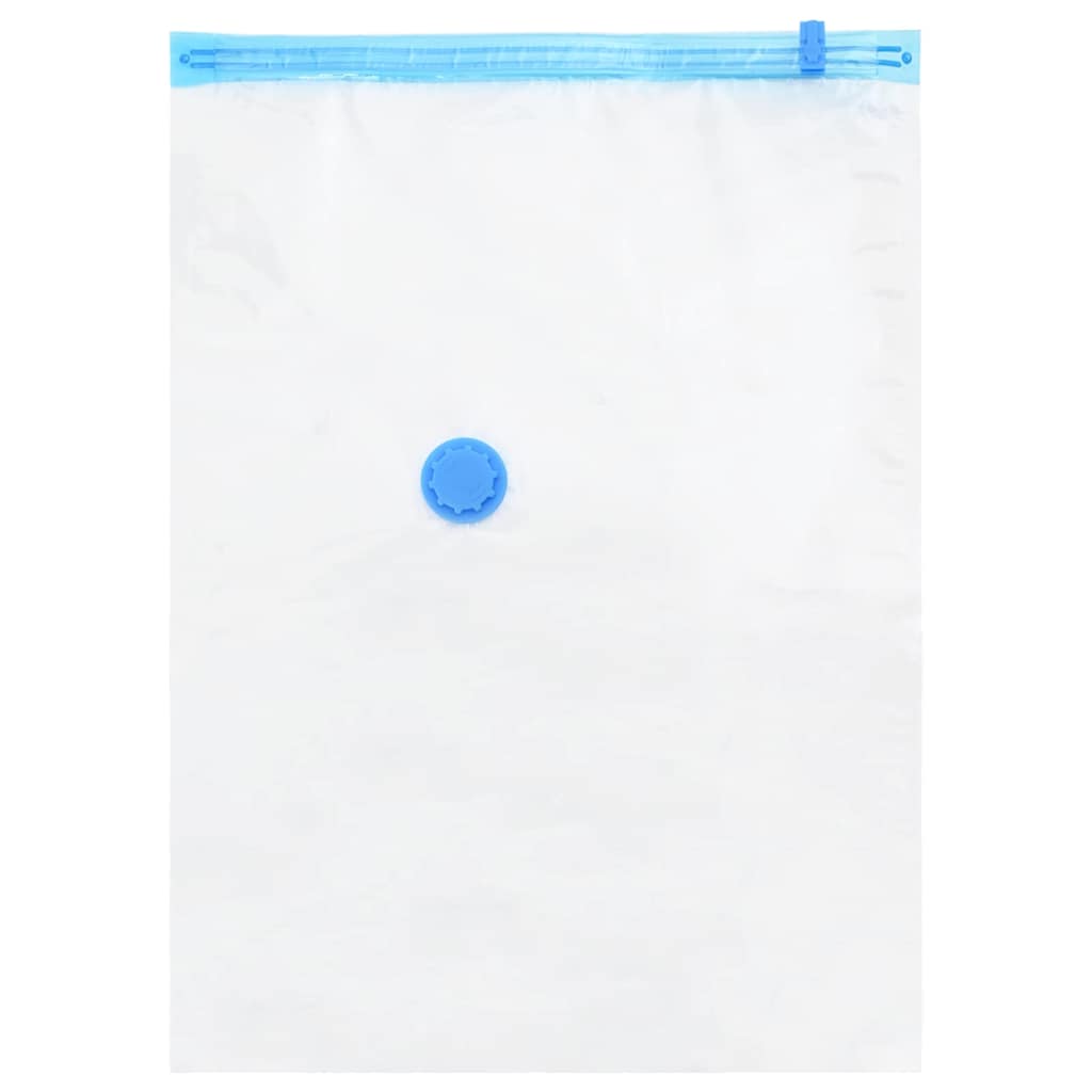 VidaXL sacs de rangement avec rangement 20 pcs transparent et bleu 70 x 50 cm
