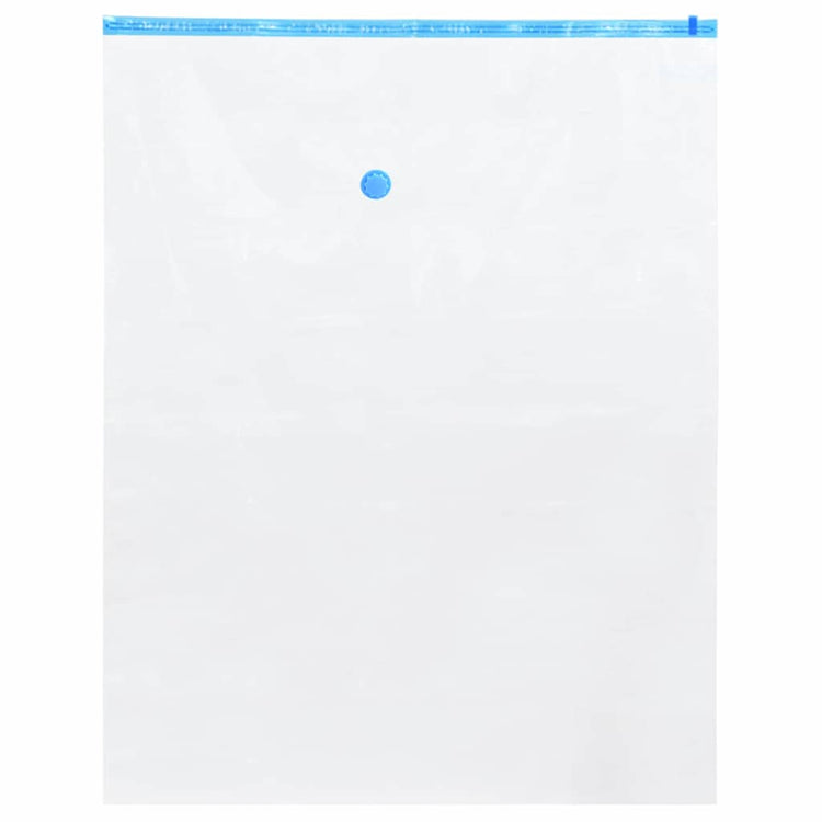 VidaXL sacs de rangement avec rangement 50 pcs transparent et bleu 100 x 80 cm