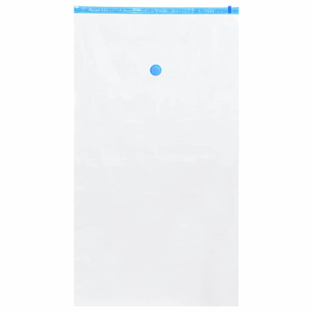 VidaXL sacs de rangement avec rangement 5 pcs transparent et bleu 120 x 70 cm