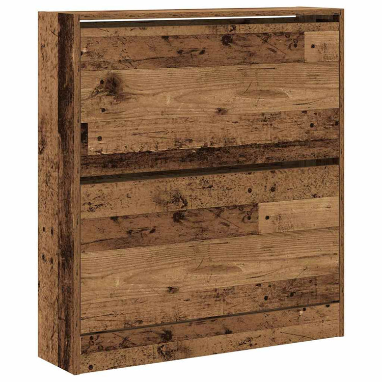 Vidaxx shoe cabinet with shelf old wood 80 x 21 x 87.5 cm processed wood