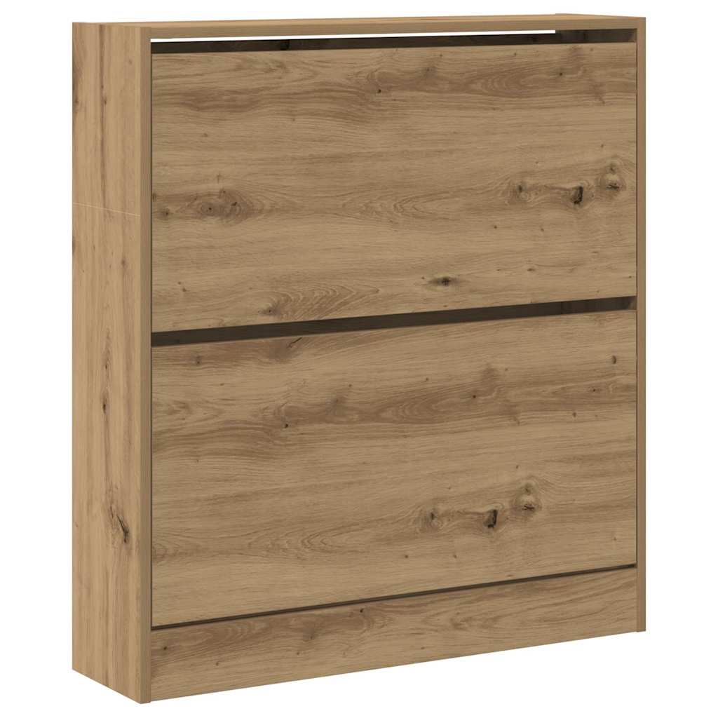 Vidaxx armoire à chaussures chêne fumé 80 x 21 x 87,5 cm bois traité