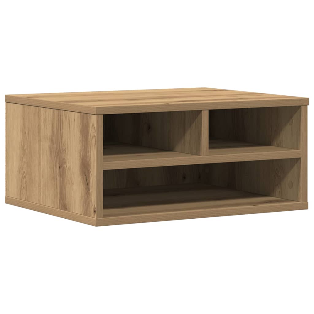 VidaXL support d'imprimante chêne artisanal 49 x 40 x 22,5 cm bois d'ingénierie