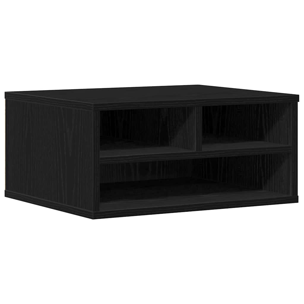 Vidaxxl support pour imprimante chêne noir 49 x 40 x 22,5 cm bois d'ingénierie