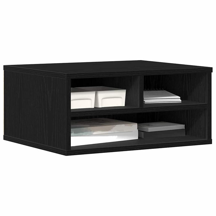 Vidaxxl support pour imprimante chêne noir 49 x 40 x 22,5 cm bois d'ingénierie