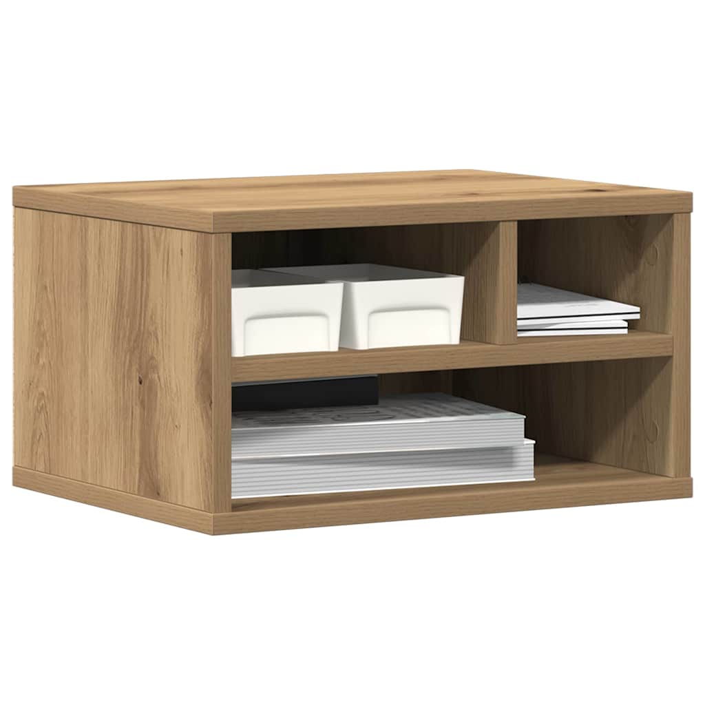 Vidaxxl support d'imprimante chêne artisanal 40 x 32 x 22,5 cm bois d'ingénierie