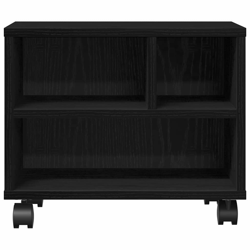 Vidaxxl support d'imprimante chêne noir 41 x 32 x 33,5 cm bois d'ingénierie