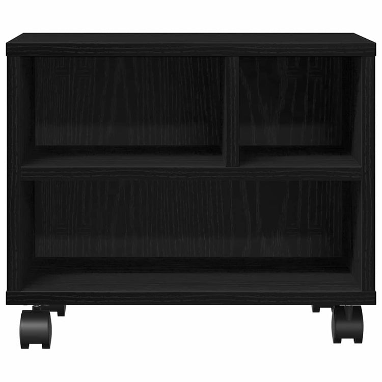 Vidaxxl support d'imprimante chêne noir 41 x 32 x 33,5 cm bois d'ingénierie