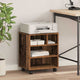 Vidaxxl support d'imprimante avec rangement de vieux bois 41 x 32 x 48 cm bois traité