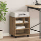 Vidaxxl support imprimante avec rangement artisanal couleur chêne 41 x 32 x 48 cm