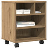 Vidaxxl support imprimante avec rangement artisanal couleur chêne 41 x 32 x 48 cm