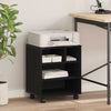 Vidaxxl support d'imprimante chêne noir 41 x 32 x 48 cm bois d'ingénierie