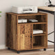 Vidaxxl support d'imprimante avec rangement de vieux bois 60 x 50 x 67 cm bois traité