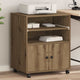 Vidaxxl support d'imprimante chêne artisanal 60 x 48 x 74 cm bois d'ingénierie