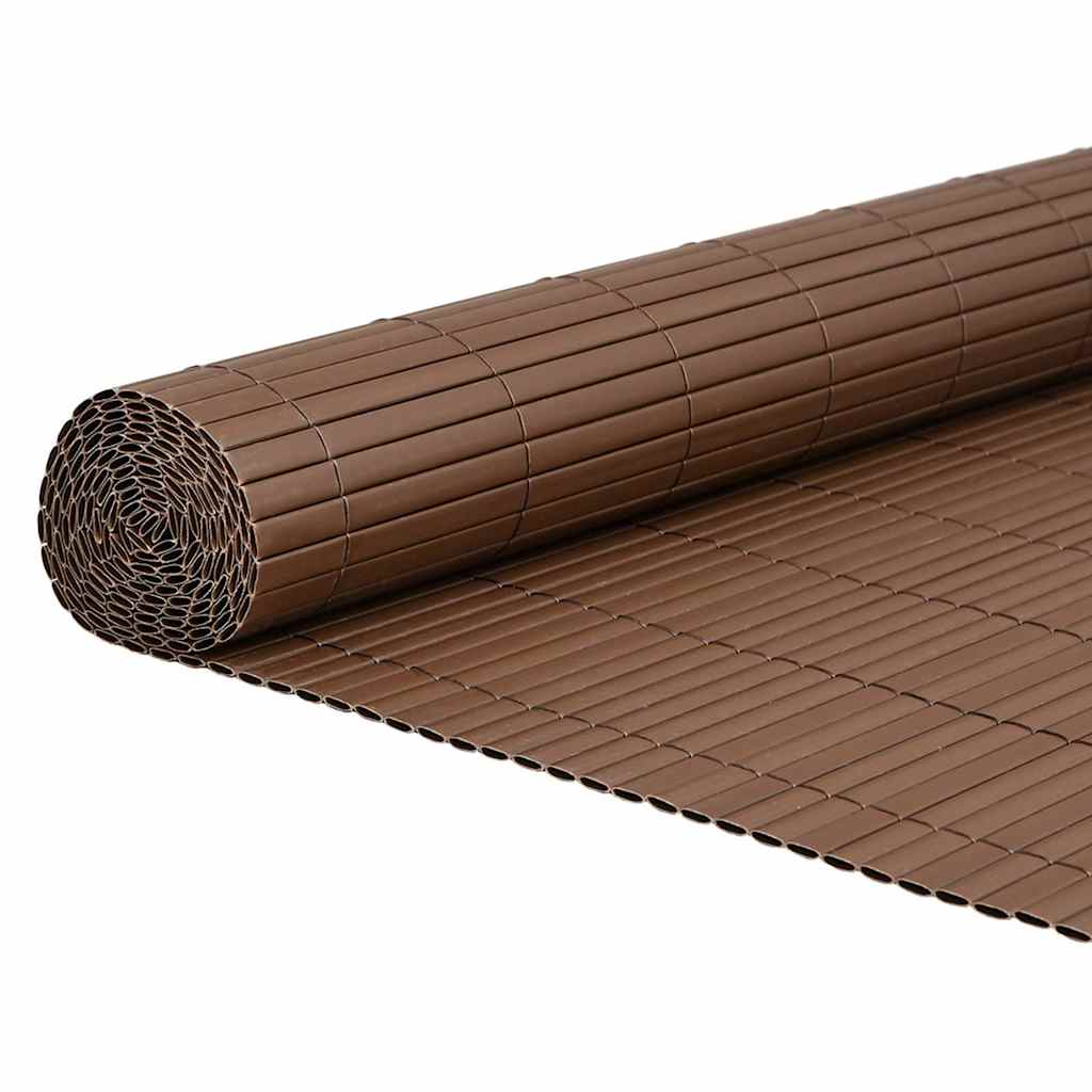 Vidaxx clôture de jardin double face marron 1,8x3 m PVC
