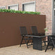 Vidaxx clôture de jardin double face marron 1,8x3 m PVC
