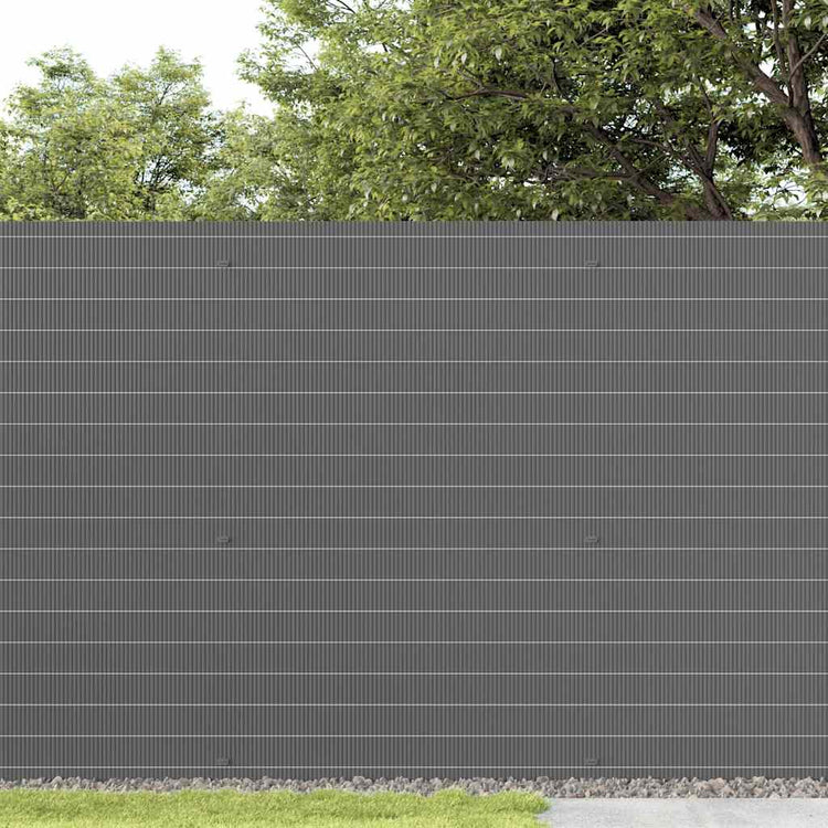 Vidaxx clôture de jardin double face gris 1,8x3 m PVC
