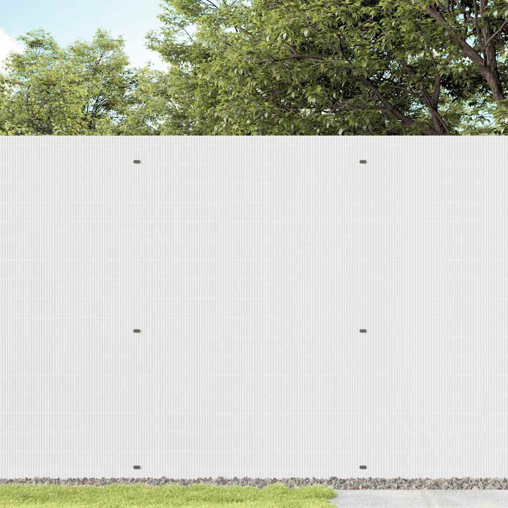 Vidaxx clôture de jardin double face blanc 1,8x5 m PVC