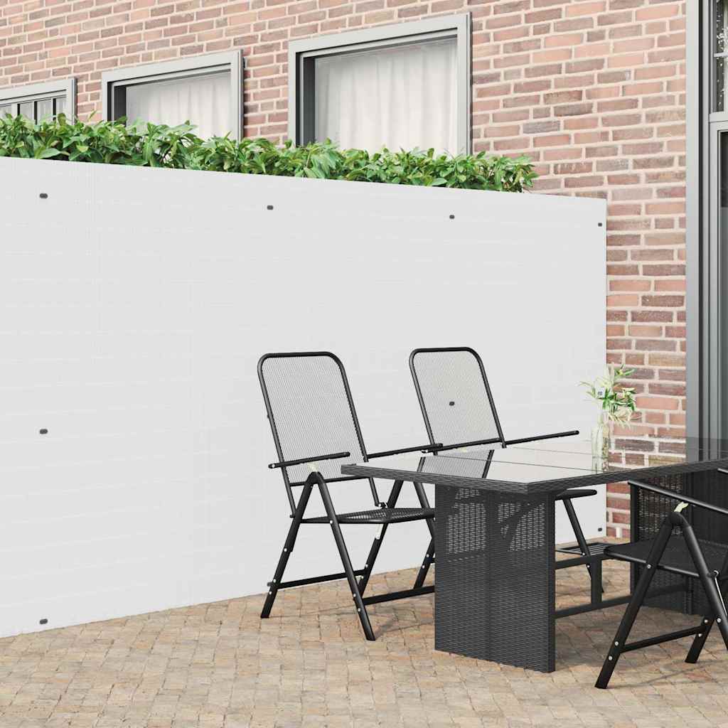 Vidaxx clôture de jardin double face blanc 1,8x5 m PVC