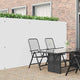 Vidaxx clôture de jardin double face blanc 1,8x5 m PVC