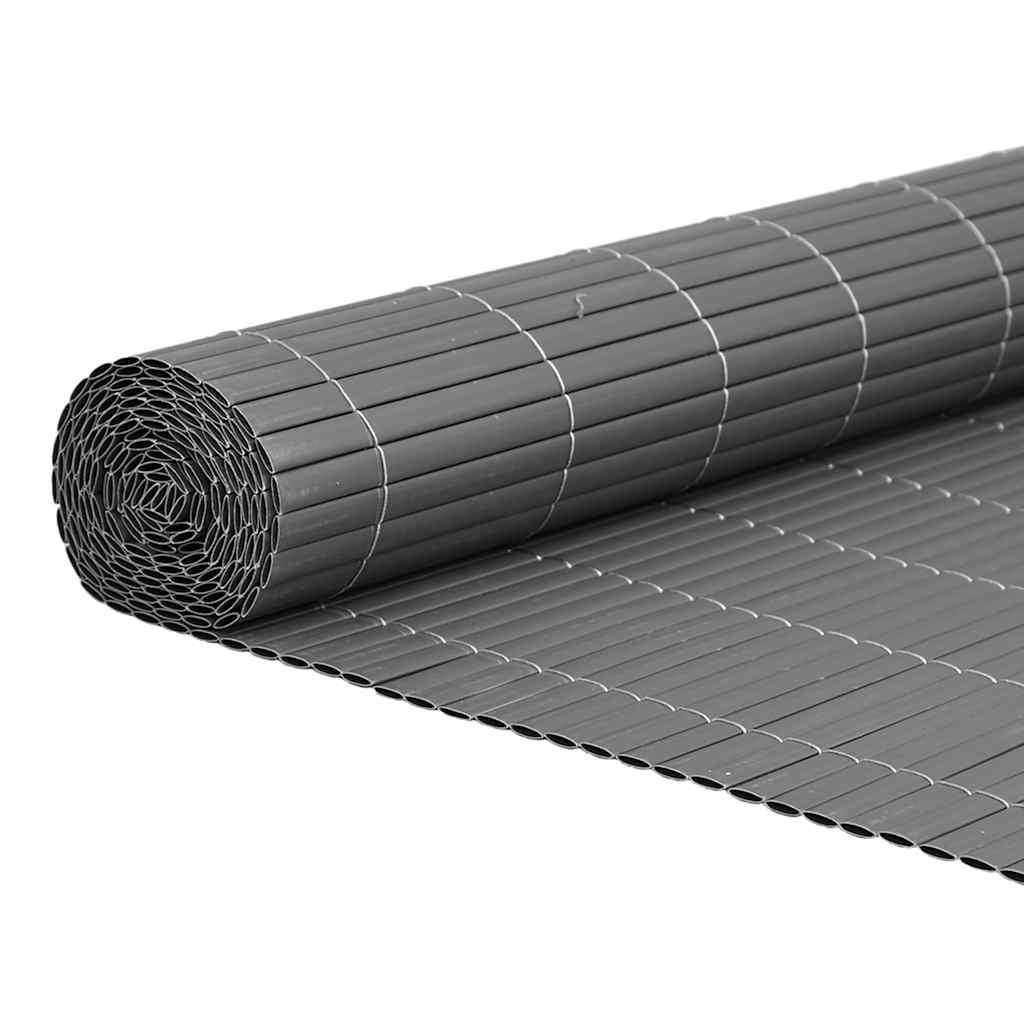 Vidaxx clôture de jardin double face gris 1,8x5 m PVC