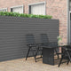 Vidaxx clôture de jardin double face gris 1,8x5 m PVC