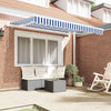 Vidaxx parasol pliable bleu 250 x 200 cm en tissu