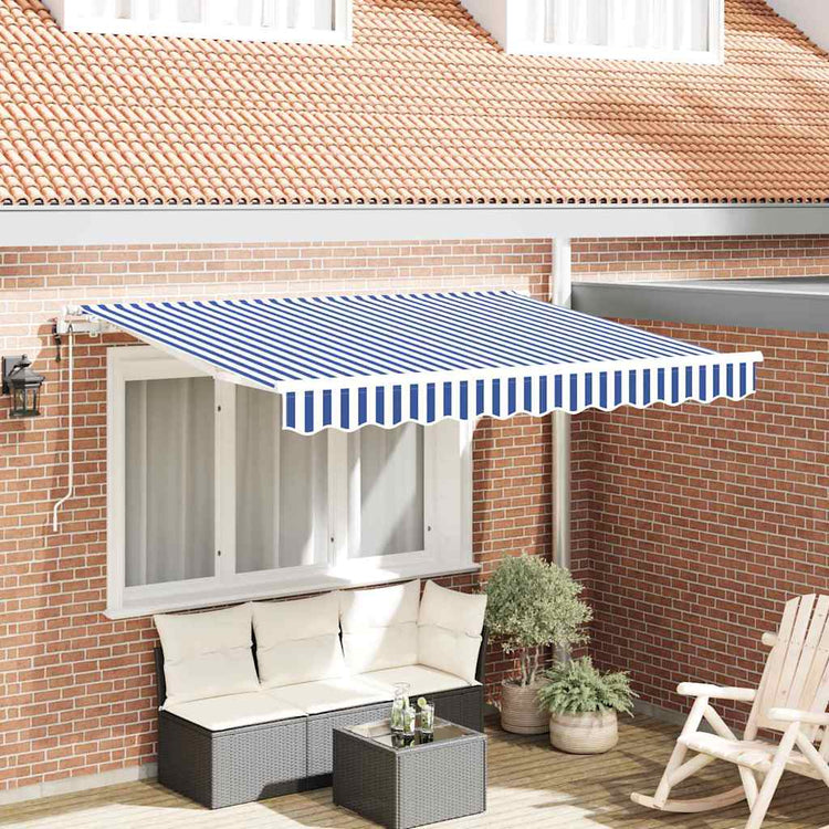 Vidaxx parasol pliable bleu 250 x 200 cm en tissu