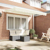 Vidaxx parasol pliable crème 250 x 200 cm en tissu