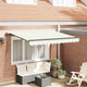 Vidaxx parasol pliable crème 250 x 200 cm en tissu