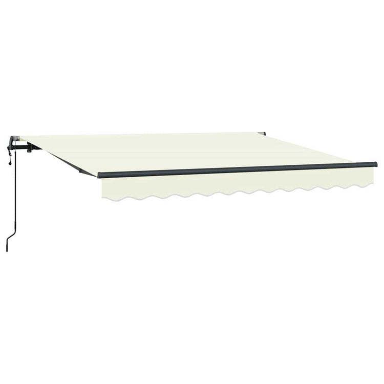 Vidaxx parasol pliable crème 250 x 200 cm en tissu