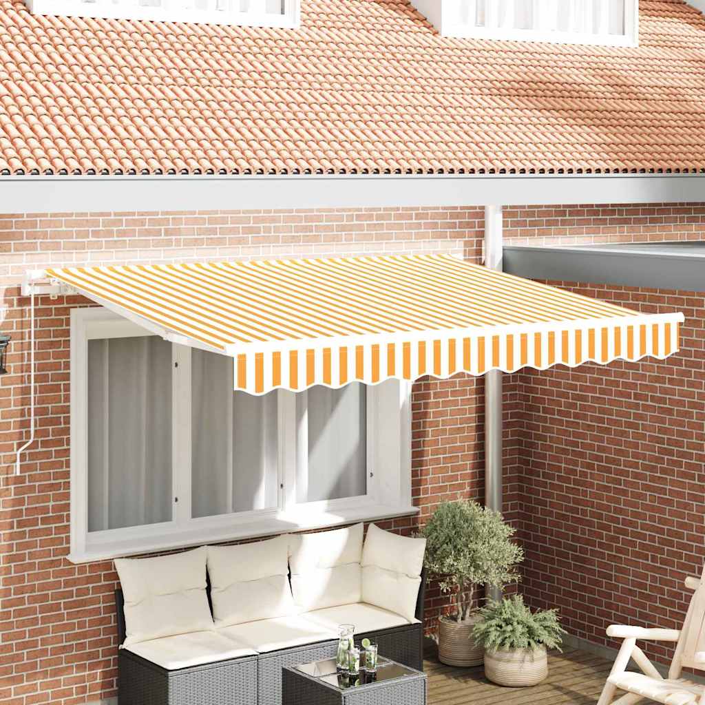 Vidaxx parasol pliable jaune 250 x 200 cm en tissu